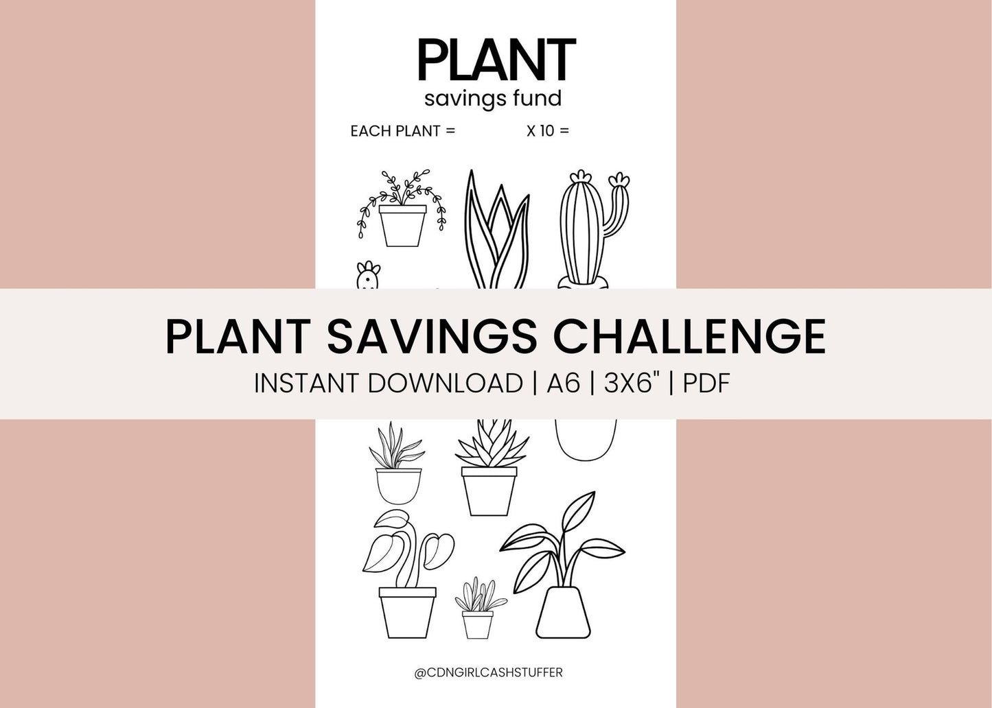 Plant Savings Challenge - Digital Download