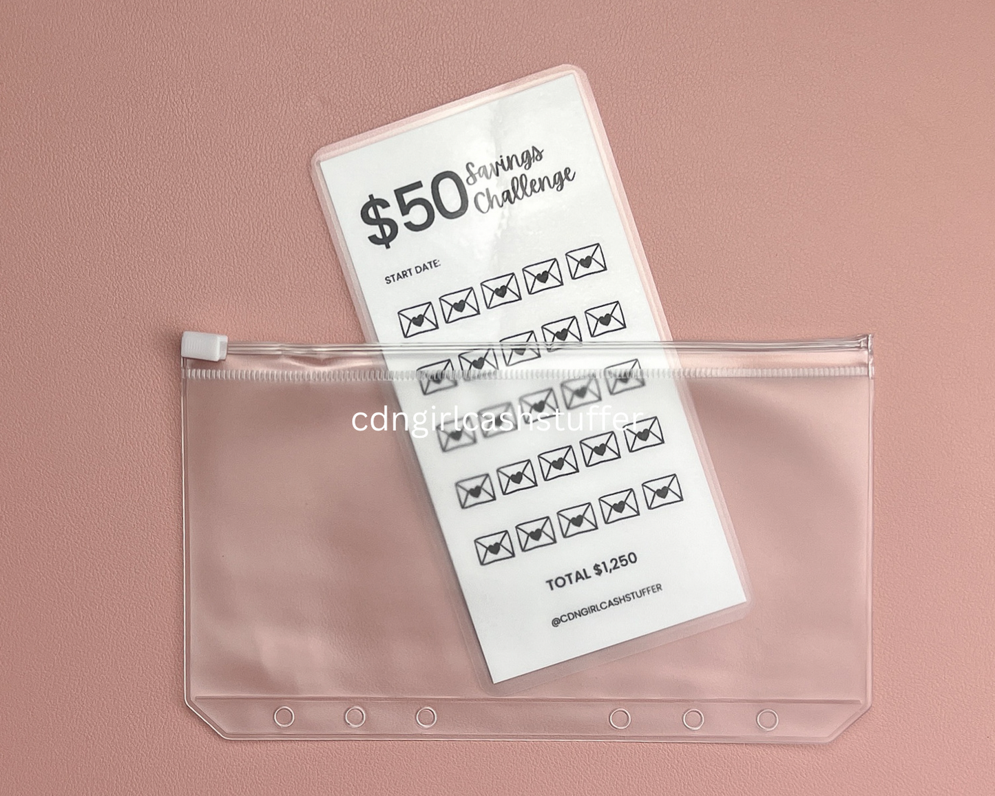 $50 Savings Challenge Tracker