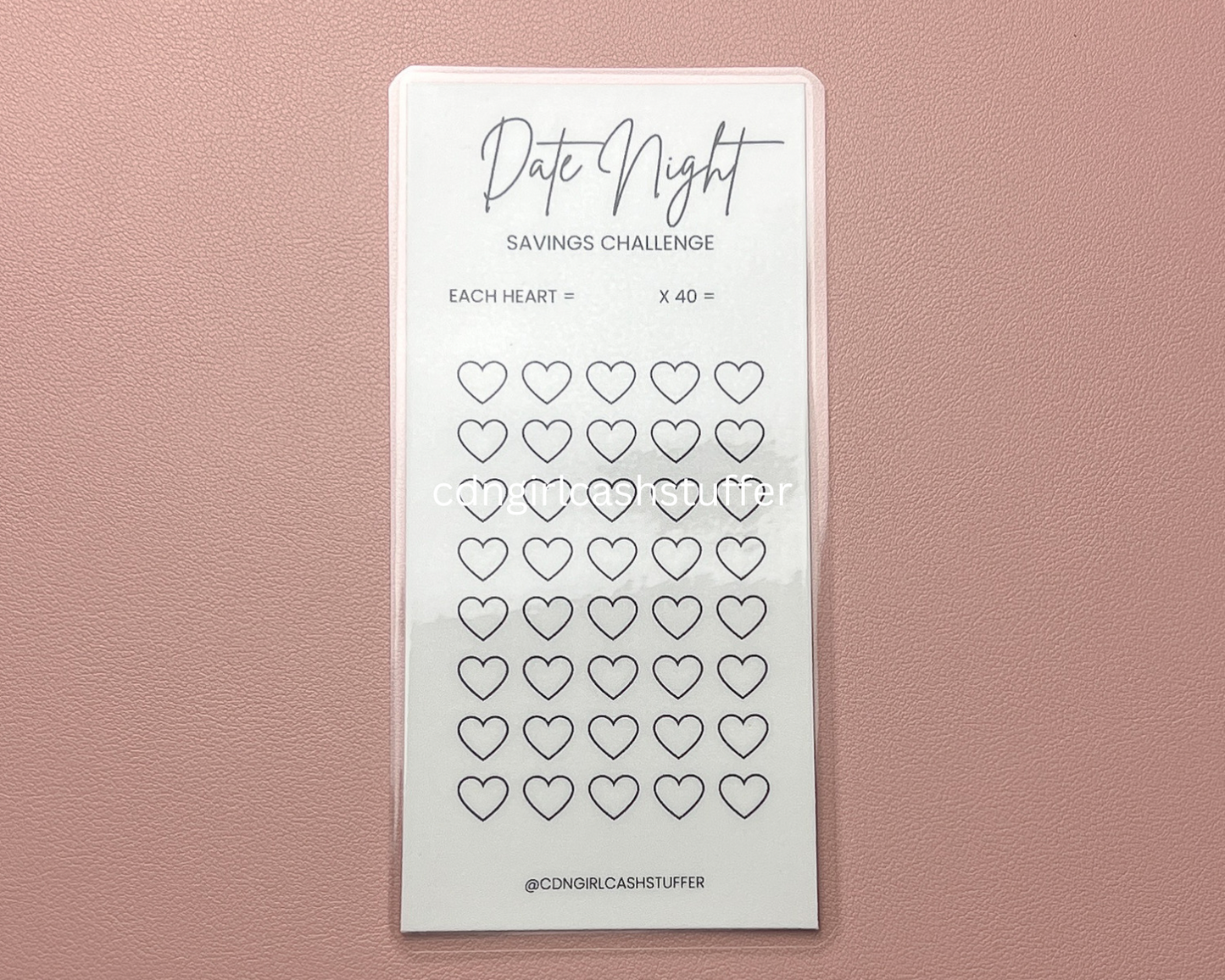 Date Night Savings Challenge Tracker
