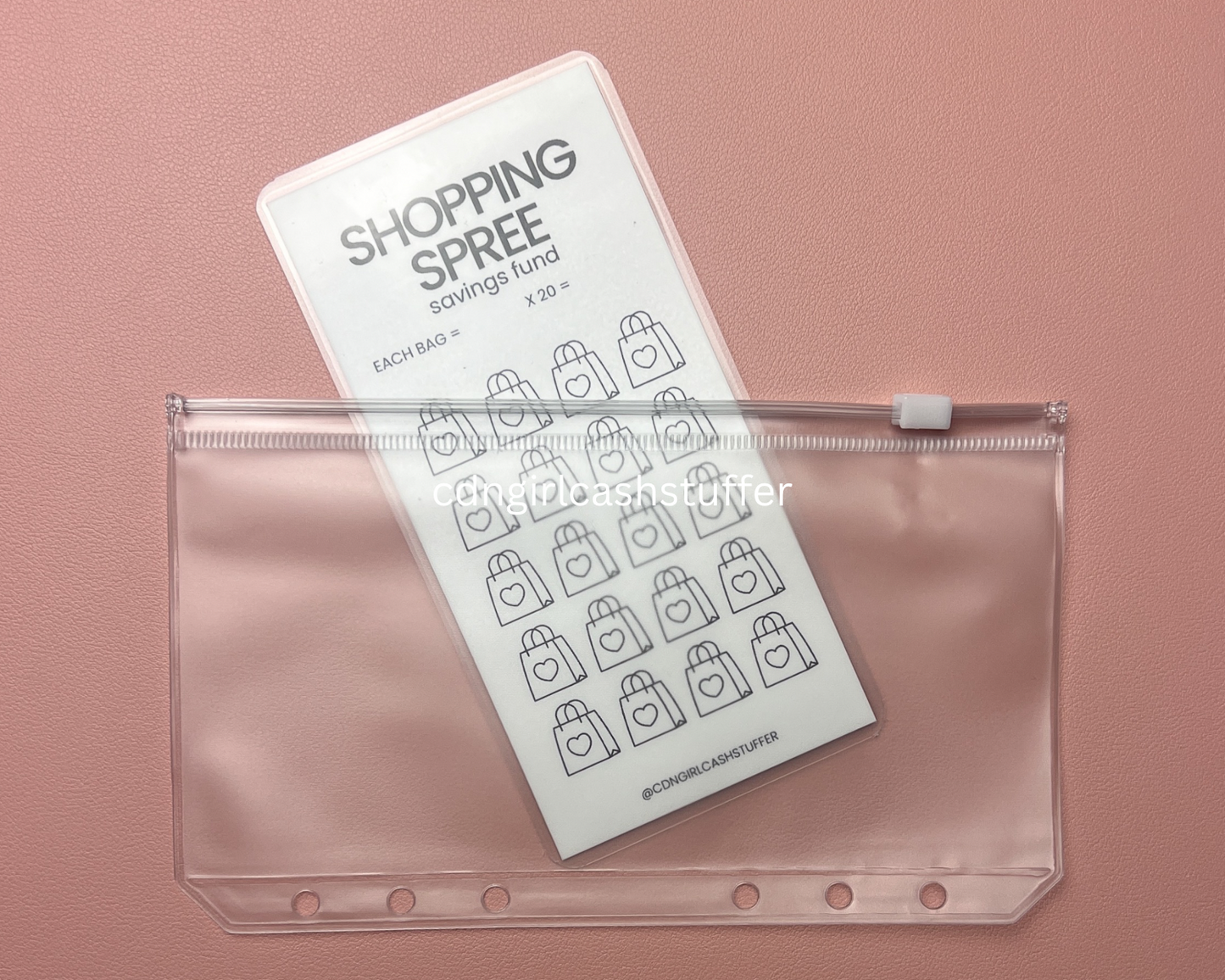 Shopping Spree Savings Challenge Tracker