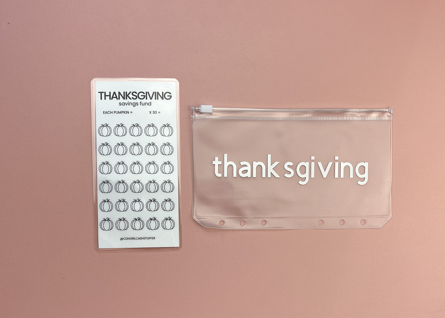 Thanksgiving Savings Challenge Tracker