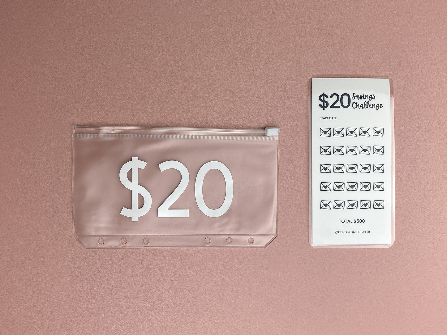 $20 Savings Challenge Tracker