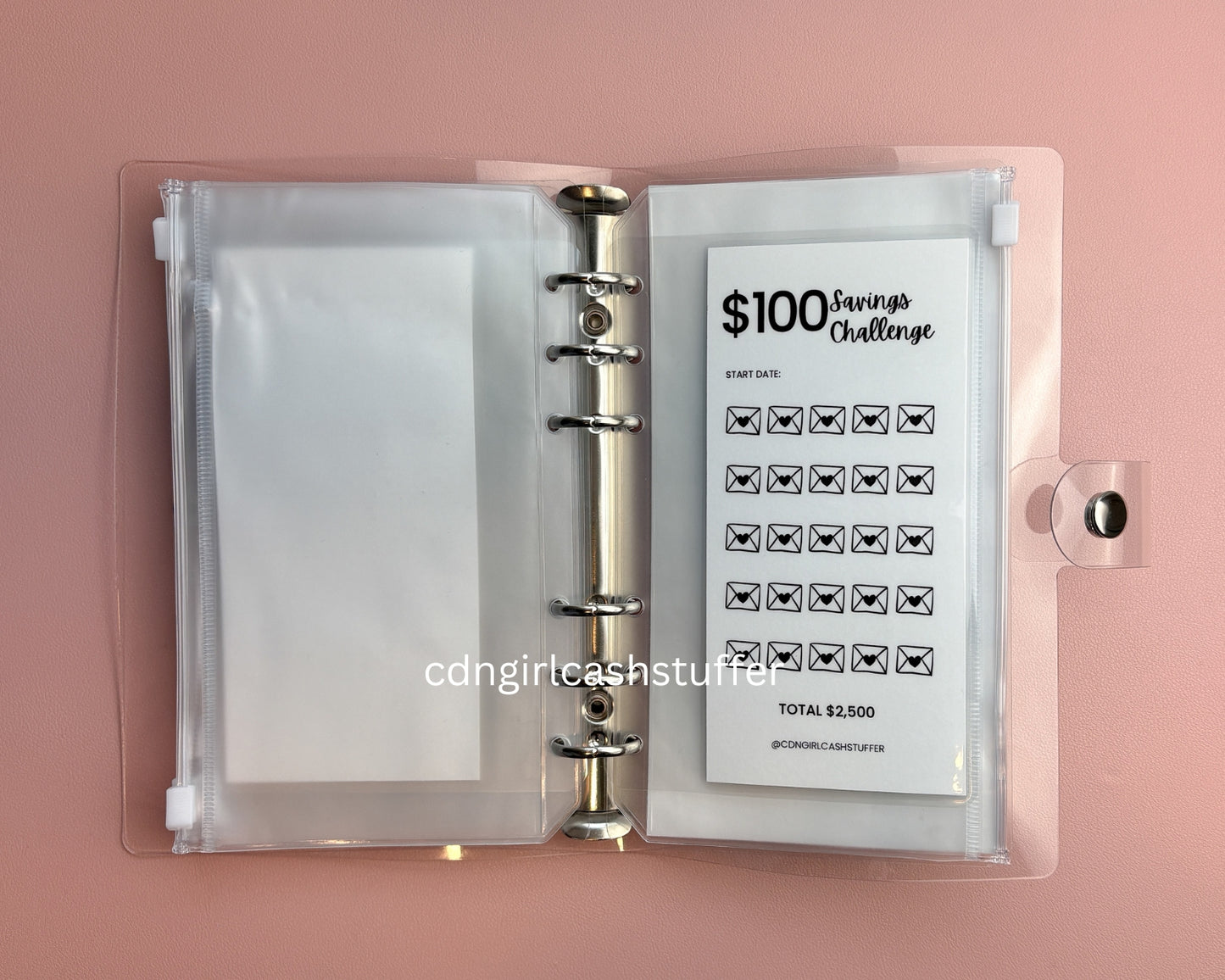 From Fives to Hundreds Savings Challenge