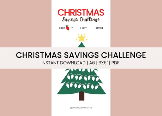Christmas Savings Challenge - Digital Download