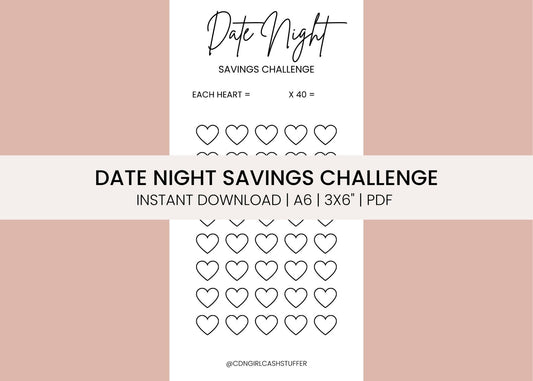 Date Night Savings Challenge - Digital Download