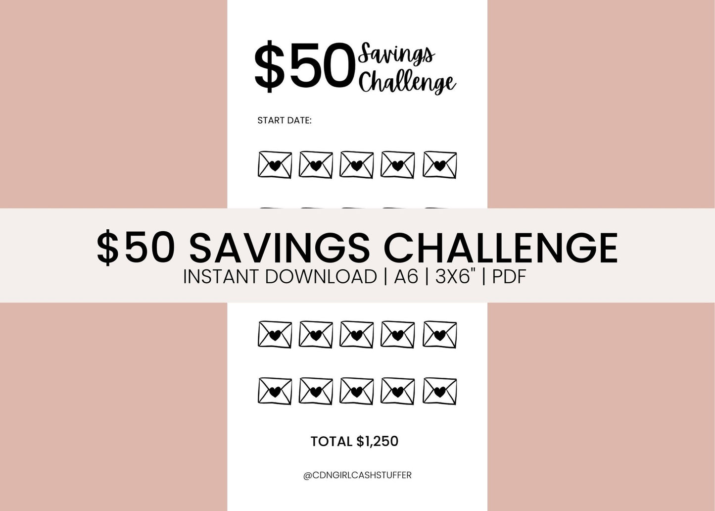 $50 Savings Challenge - Digital Download