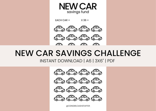 New Car Savings Challenge - Digital Download