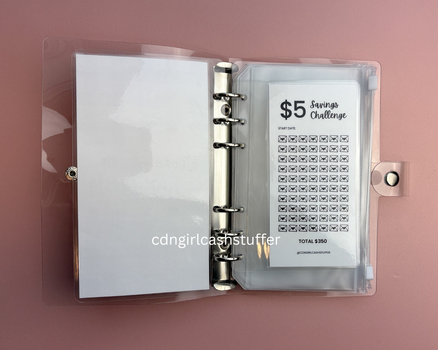 From Fives to Hundreds Savings Challenge