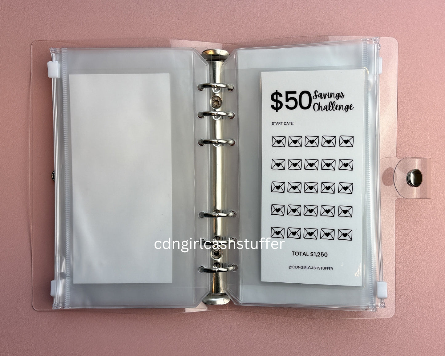 From Fives to Hundreds Savings Challenge