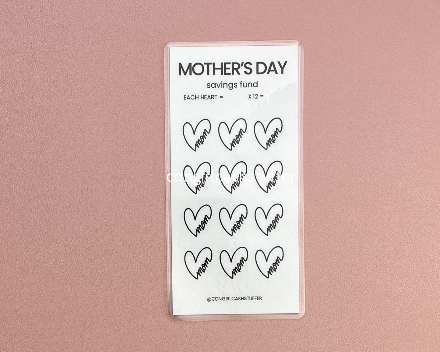 Mother's Day Savings Challenge Tracker