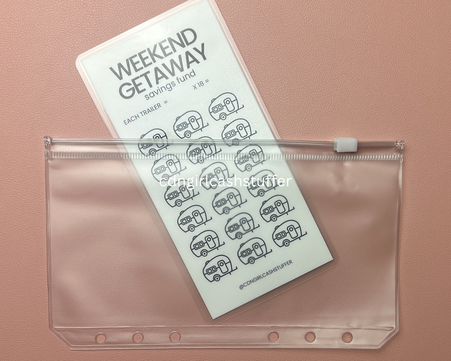 Weekend Getaway Savings Challenge Tracker