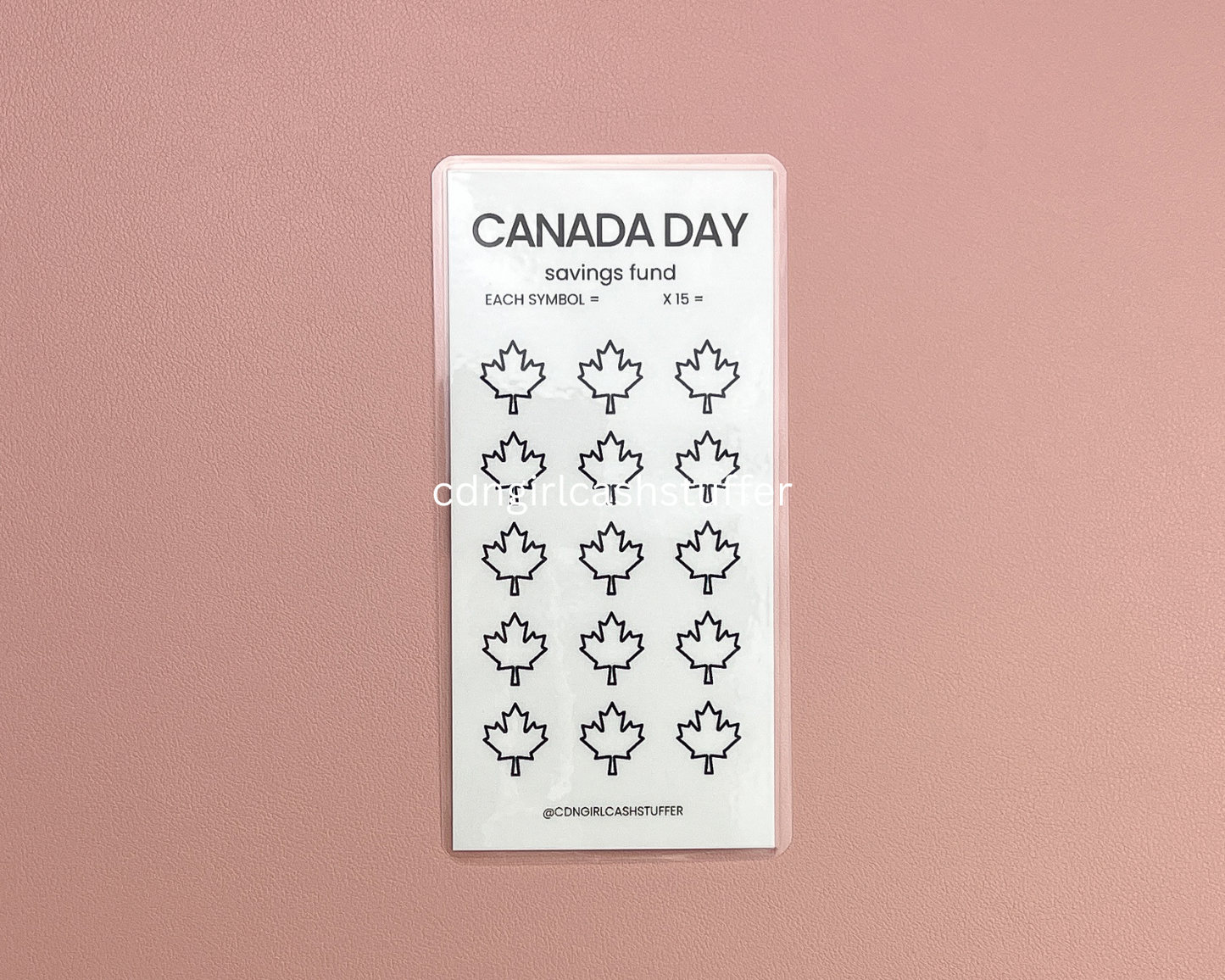 Canada Day Savings Challenge Tracker