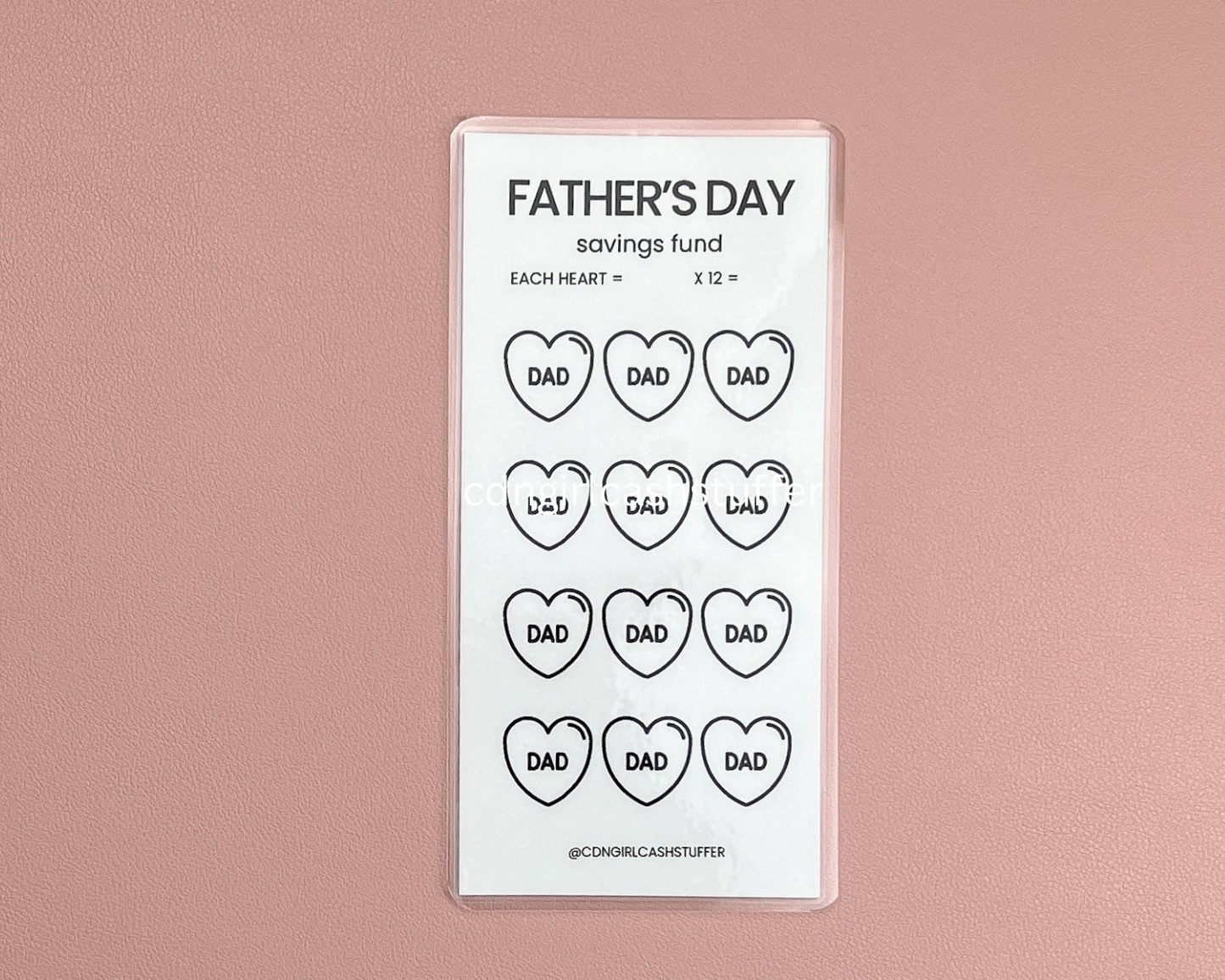 Father's Day Savings Challenge Tracker