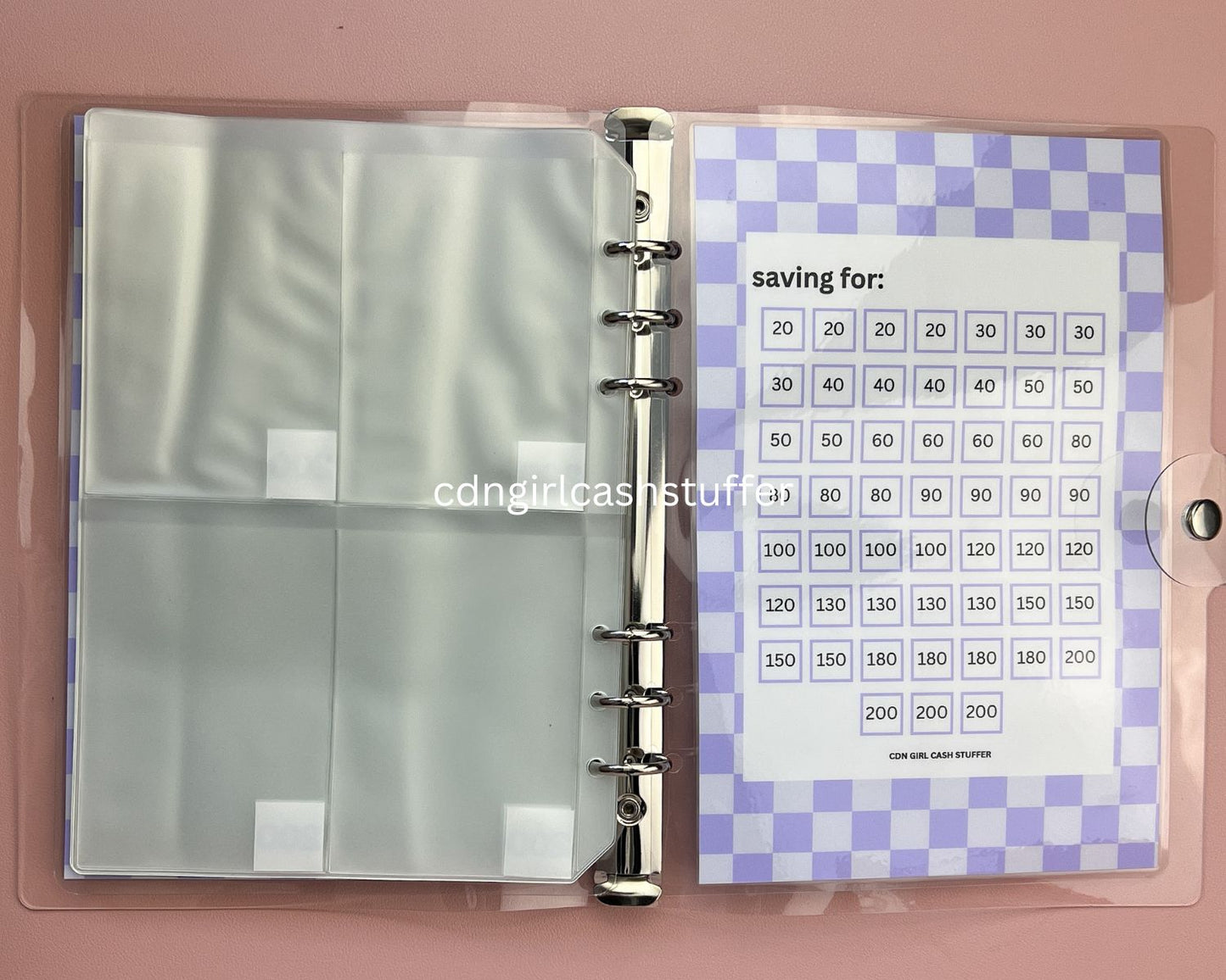 52 Week Savings Challenge Binder - $5,000